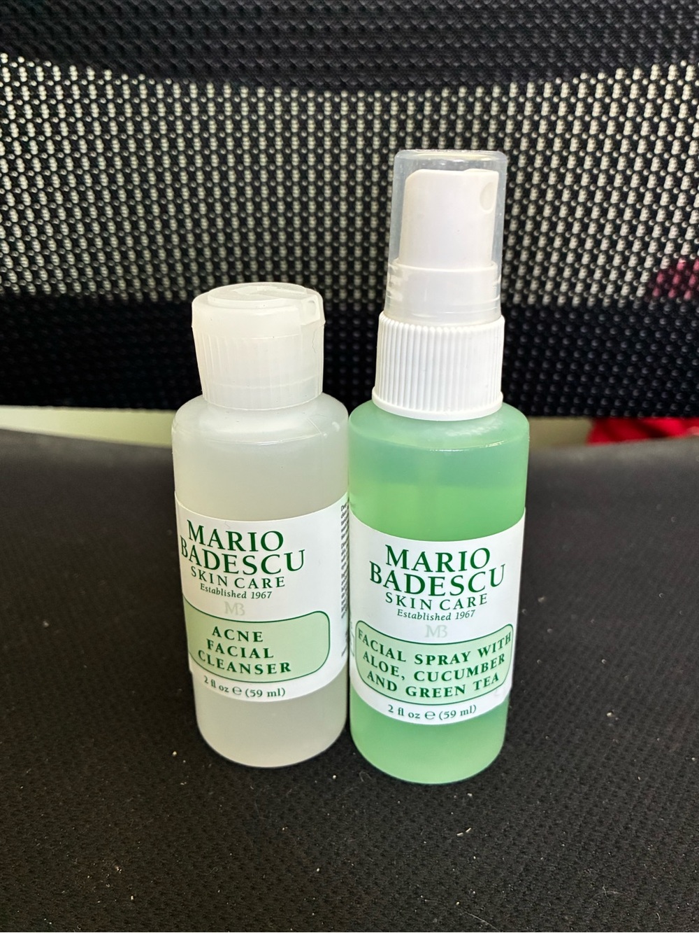Mario Badescu Travel ACNE FACIAL CLEANSER + Facia Spray Aloe Cucumber Skincare